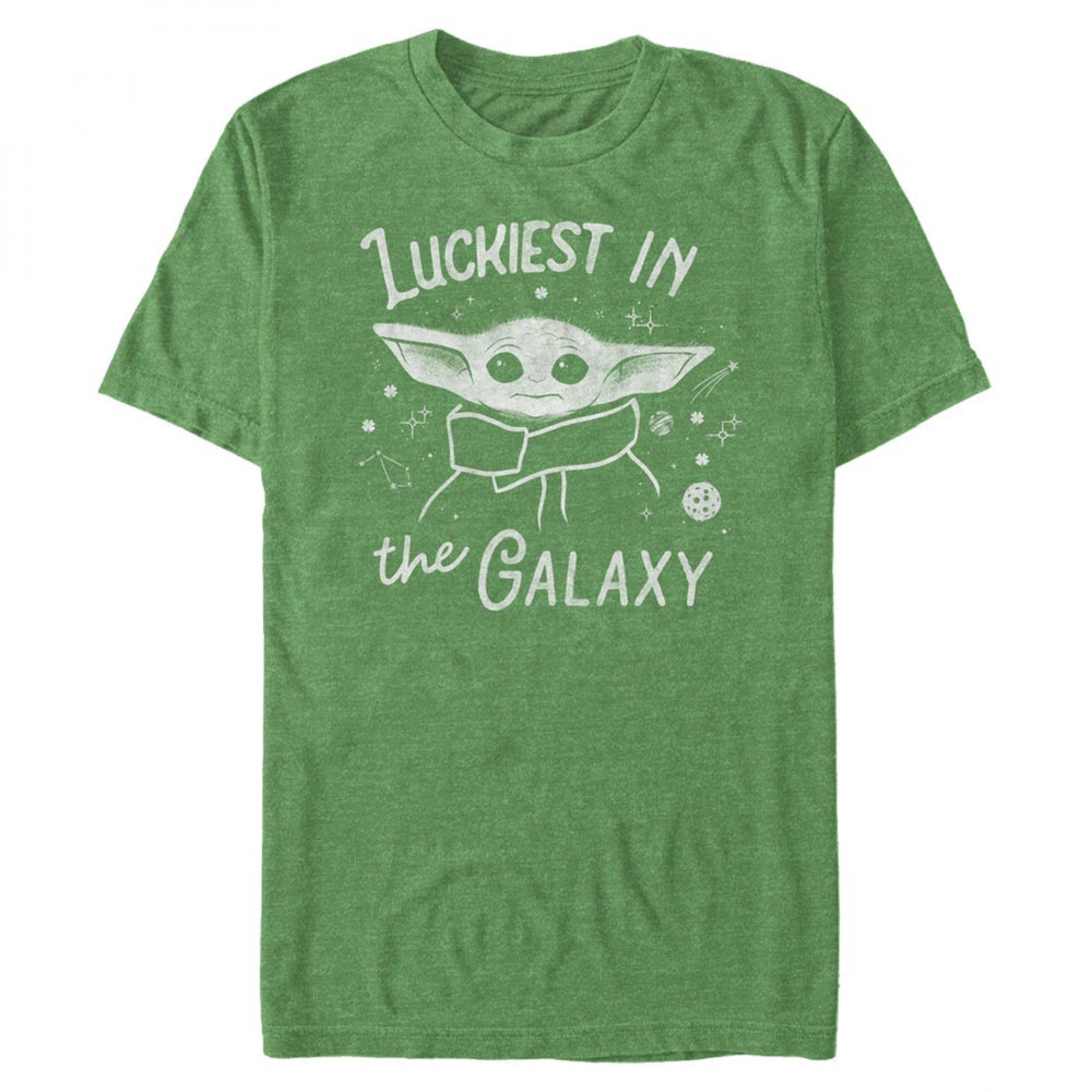 Star Wars Grogu Luckiest In The Galaxy St. Patrick's Day T-Shirt